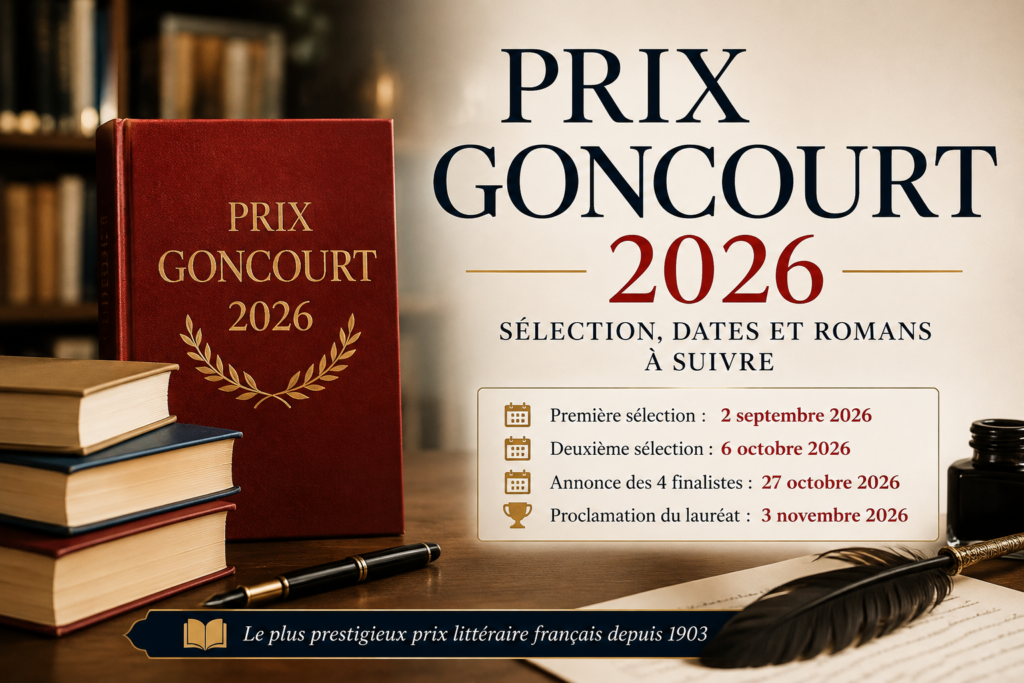 Prix Goncourt 2026 : sélection, dates et romans à suivre
